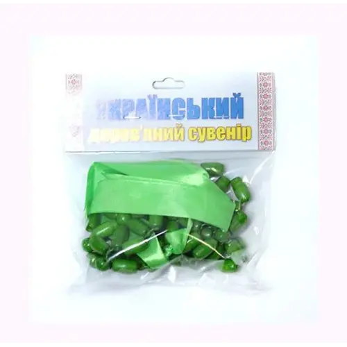 Деревянные бусы "Цветы" (25 см)