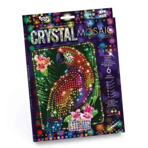 Набір для креативної творчості "CRYSTAL MOSAIC", "Папуга"