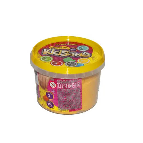 Кінетичний пісок "KidSand", жовтий, 350 г