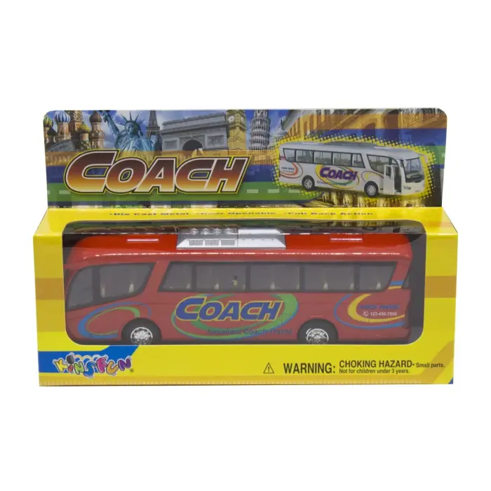 Інерційний автобус "Coach" (червоний)