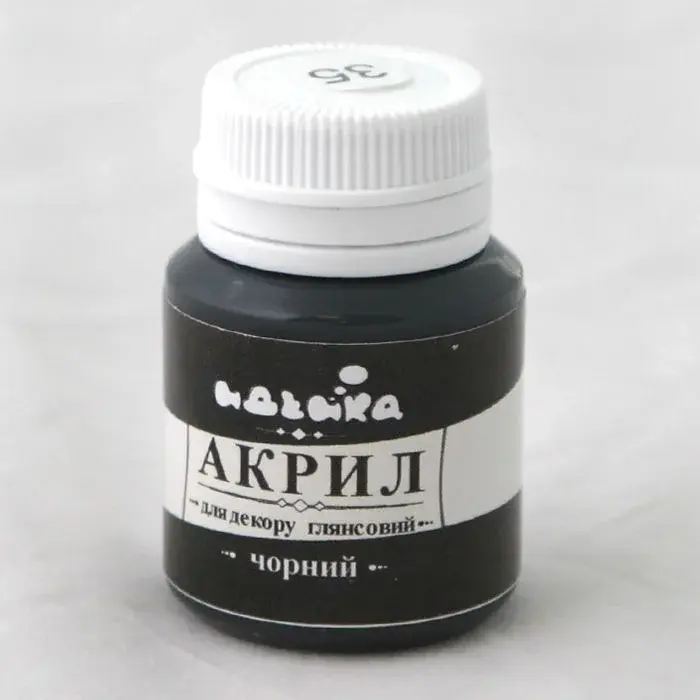 [98235] Акрил для декору "Чорний", 20мл