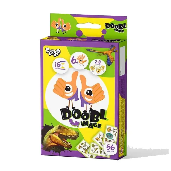 Настольная игра "Doobl Image, Dino", укр