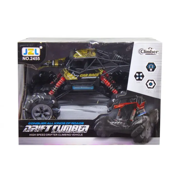 Уценка. Машинка на радиоуправлении "Drift Climber" на роликовых колеса (красная) - нет работает электроника, повреждена упаковка