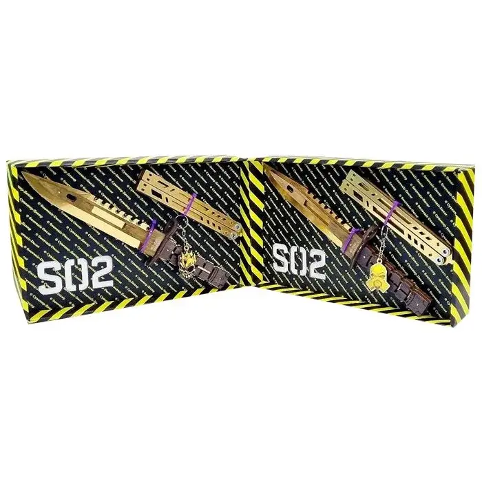 BOX Сувенирные ножи "Бабочка LEGACY & M-9 BAYONET GOLD"