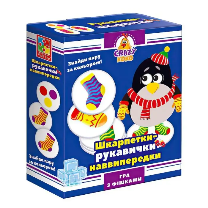 Игра настольная "Crazy Koko: Носки-перчатки", укр