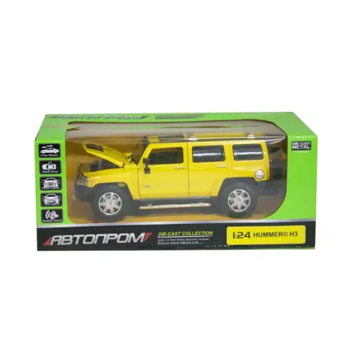 Уценка. Машинка "Hummer H3" из серии "Автопром" (жёлтая) - Отсутствует звук