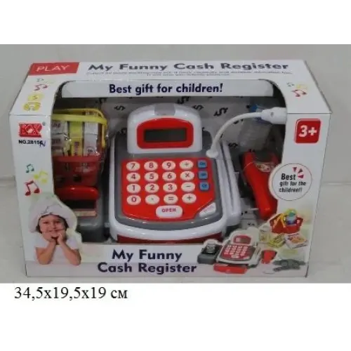 Уцінка. Касовий апарат 2815N батар.муз.свет.кор.34,5 * 19,5 * 19 Ш.К. / 12 / - Брудна, некоректно працює каса