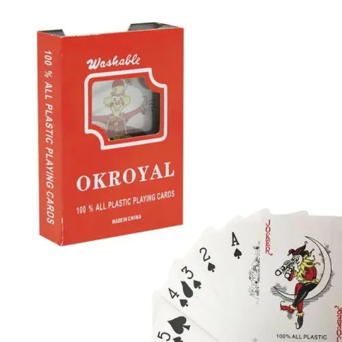 Уцiнка. Колода карт "Okroyal" - маленькі тріщини на упаковці