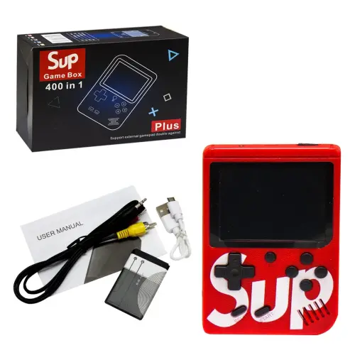 Уценка. Портативная консоль "Retro FC SUP Game Box" 400 в 1 (красная) - не включается