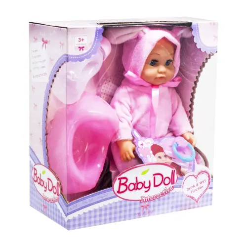 Уцінка. Інтерактивний пупс "Baby Doll" (рожевий) - западають очі