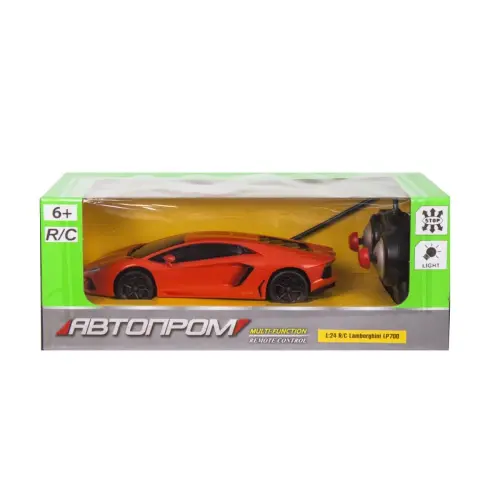 Уцінка. Машинка на радоуправленіі "Lamborghini LP700" із серії "Автопром" (помаранчева) - відновлена,немає стабілізатора