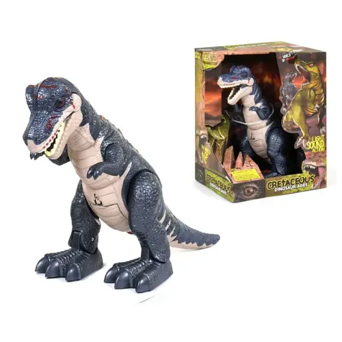 Уцінка. Інтерактивний динозавр "Cretaceous" (темно-синій) - Немає кришки для батарей, повреждена упаковка