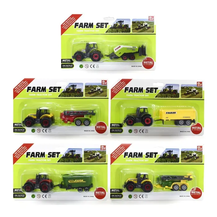 Уцінка. Трактор металевий "Farm Set" - Пошкоджена упаковка, побита слюда
