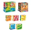 Кубики деревʼяні "Colourful Zoo" (4 шт)