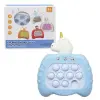 Уценка. Электронная игра "Finger Press Pop-It Console: Единорог" (голубой). Транспортная упаковка Не корректно работает электроника и повреждена упаковка
