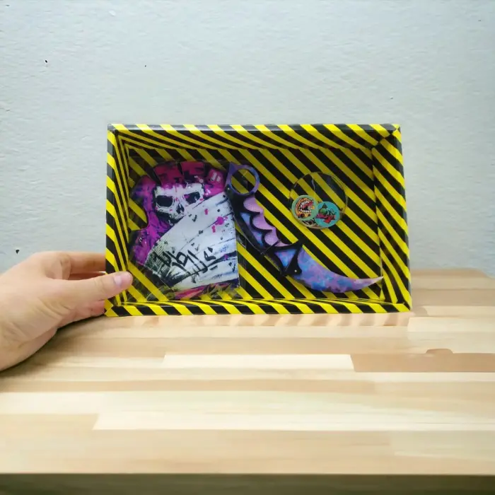 Ігровий набір BOX "Керамбіт PURPLE CAMO"