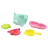 Уцінка. Силіконовий набір для пісочниці "Поросятко", блакитний - бруднi