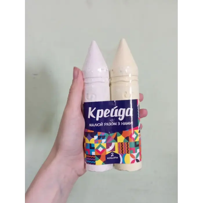 Набір крейди "Олівець", 15 см (2 шт)