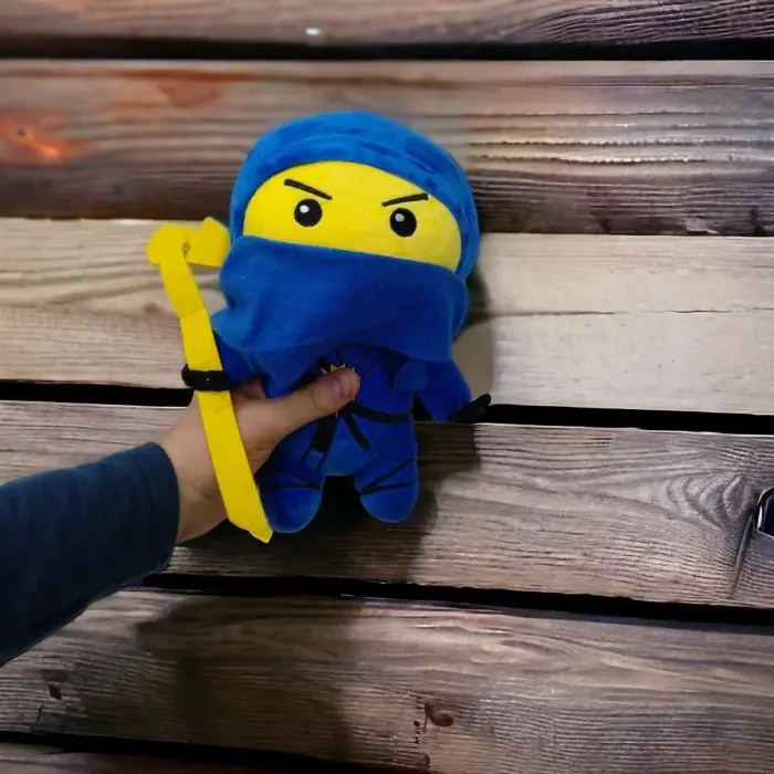 Мʼяка іграшка Ніндзяго 25 см сірий