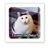 3D стікер "Точно любиш?" (ціна за 1 шт)