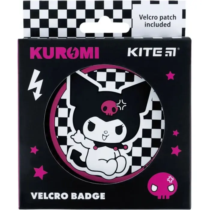 Бейдж на липучке "Sanrio. Куроми", 7,5 см