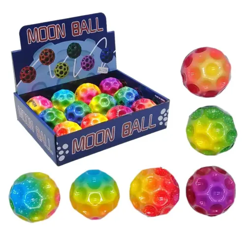 Уценка. Антигравитационный мячик Gravity (Moon) Ball, радужный, 6,5 см Поврежденный