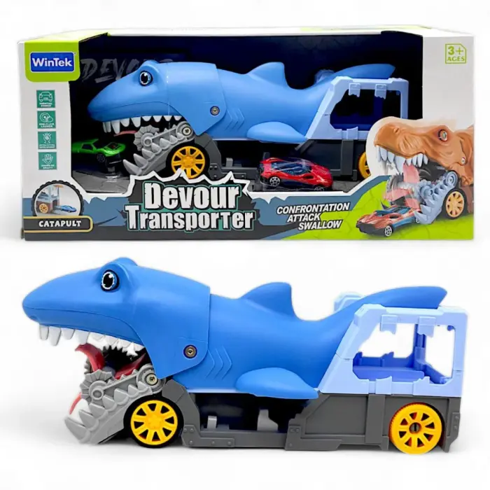 Трейлер с машинками "Devour Transporter: Акула"