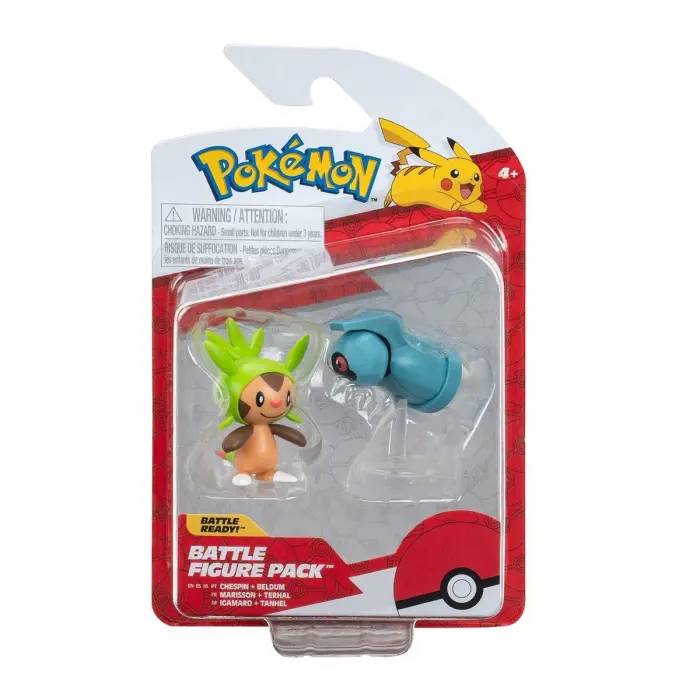 Набор игровых фигурок Pokemon W16 - Чеспин и Белдум
