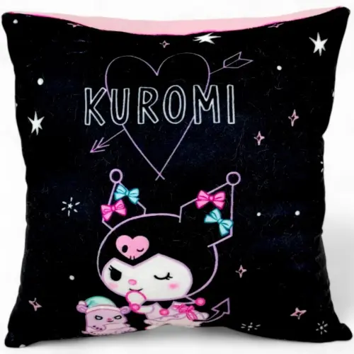 Подушка з принтом аніме "Sanrio - Куромі (Kuromi)", 30 см