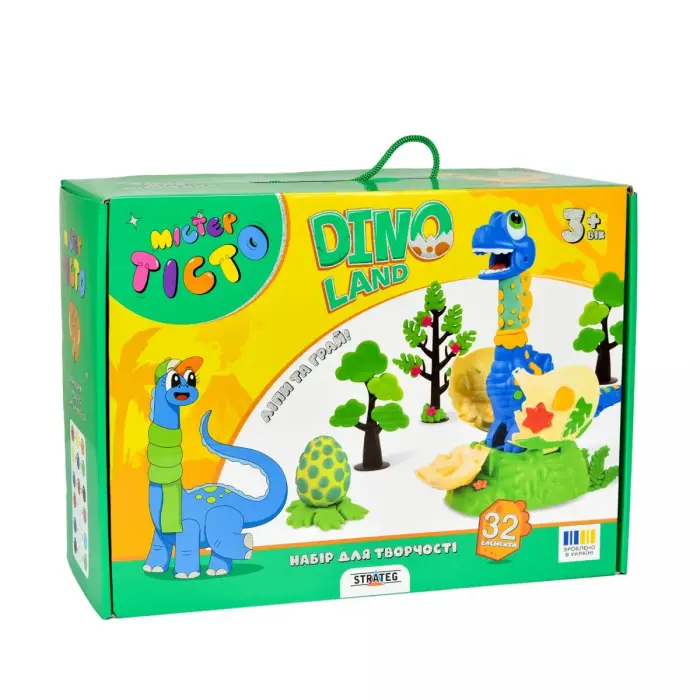 Набір для творчості "Містер тісто. Dino Land", українською мовою