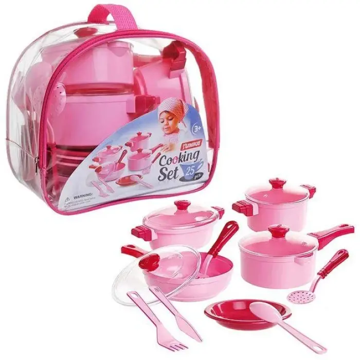 Набір посуду "Cooking Set" (25 pcs.) рожевий