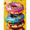 Картина по номерам "Вкусненькие пончики" 30х40 см