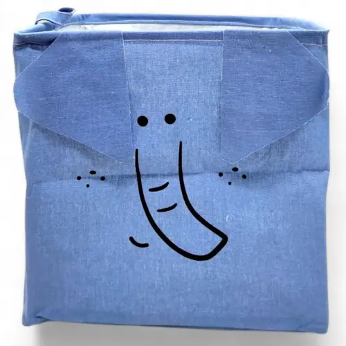 Корзина для игрушек, тканевая (синяя)