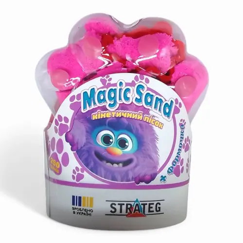 Кинетический песок "Magic Sand. Лапка", 250 г (розовый)