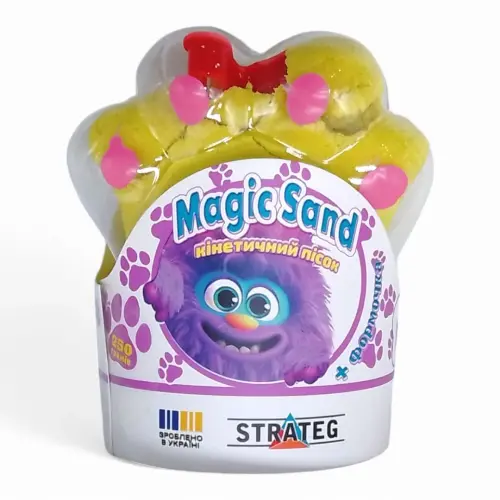 Кінетичний пісок "Magic Sand. Лапка", 250 г (жовтий)