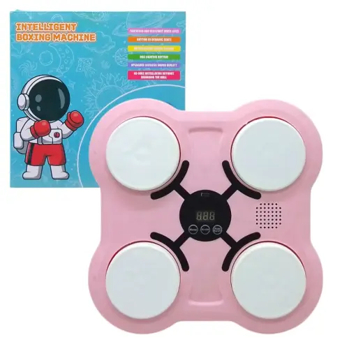 Бокс електронний, дитячий, музика, світло, Bluetooth (рожевий)