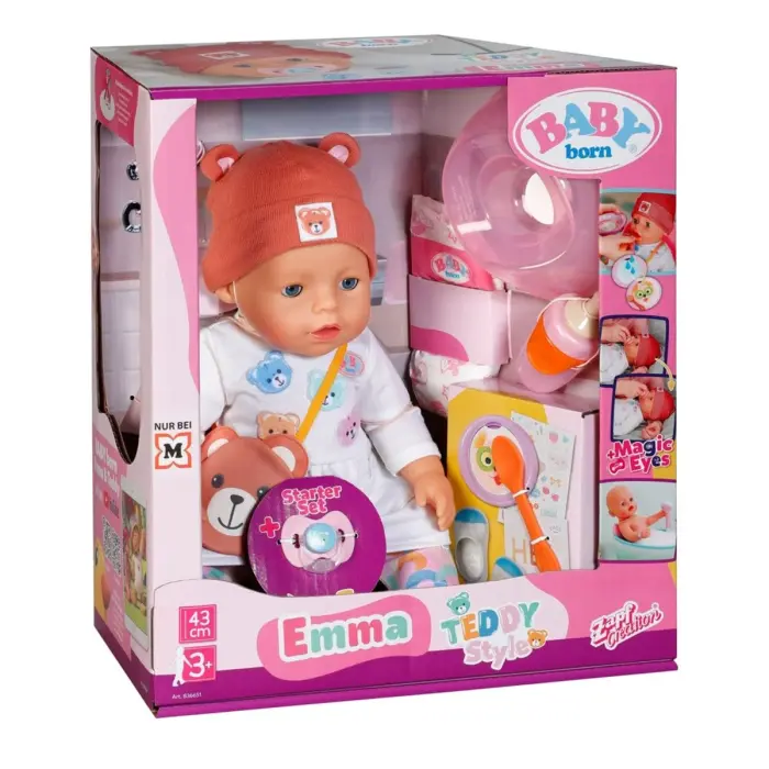 Лялька-пупс Baby Born – Емма-Тедді