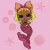 Картина за номерами з фарбами металік "L.O.L. Surprise! Mermaids. Queen Bee" 40х40 см