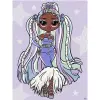 Картина по номерам со стразами "L.O.L. Surprise! O.M.G. Fashion show Lady Braids" 30х40 см