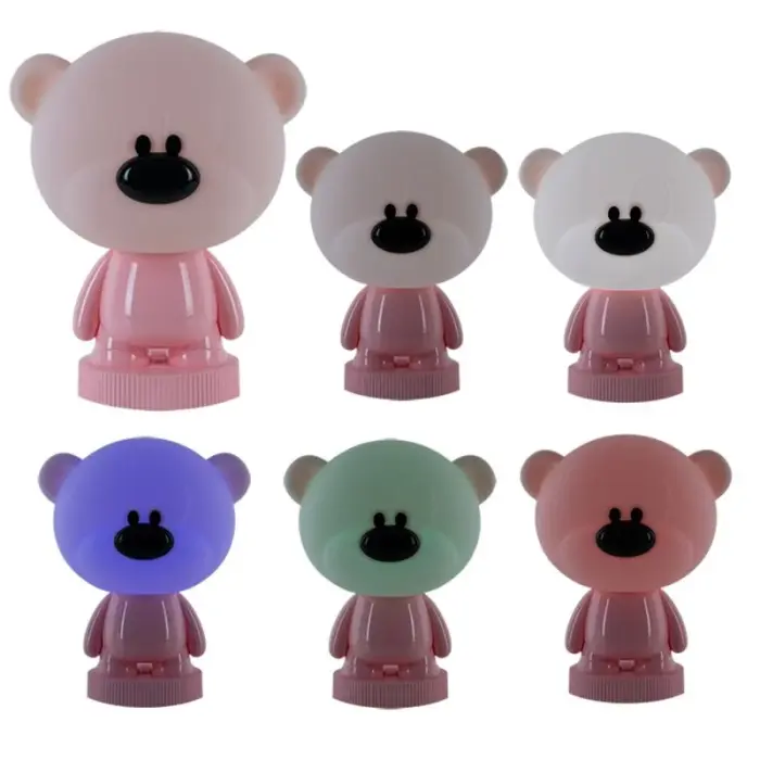 Светильник-ночник LED с аккумулятором Bear, розовый