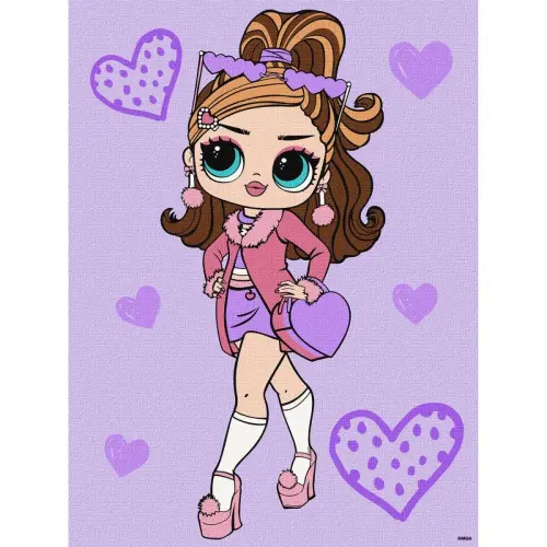 Картина за номерами "L.O.L. Surprise! Tweens. Fancy Gurl" 30х40 см