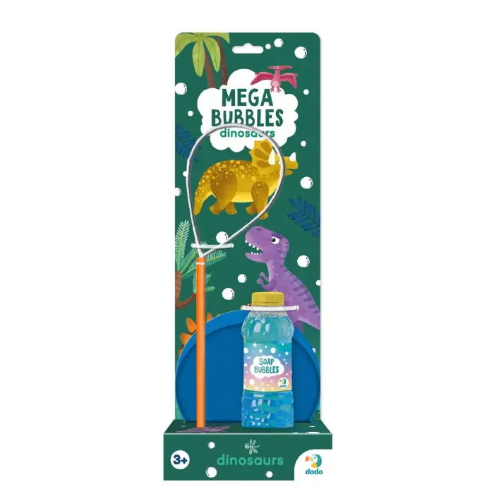 Мильні бульбашки "Mega Bubbles Динозаври". Об’єм 450 мл