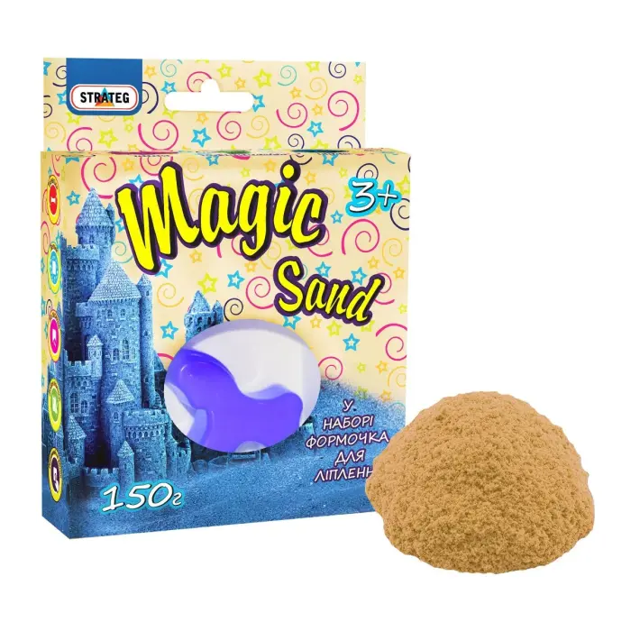 Кінетичний пісок "Magic Sand", з формочкою, 150 г (класичний)