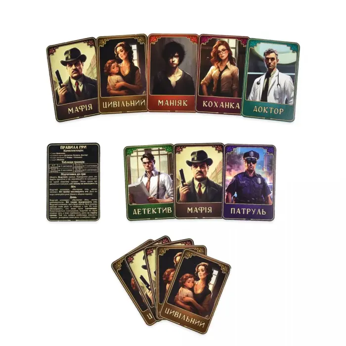 Настольная игра «Мафия», на украинском языке