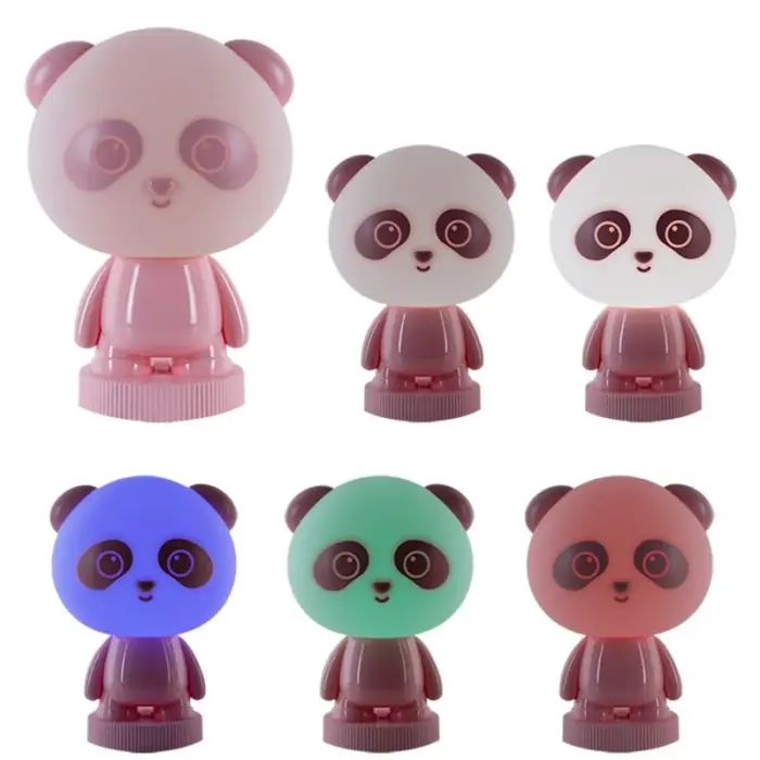 Светильник-ночник LED с аккумулятором Panda, розовый