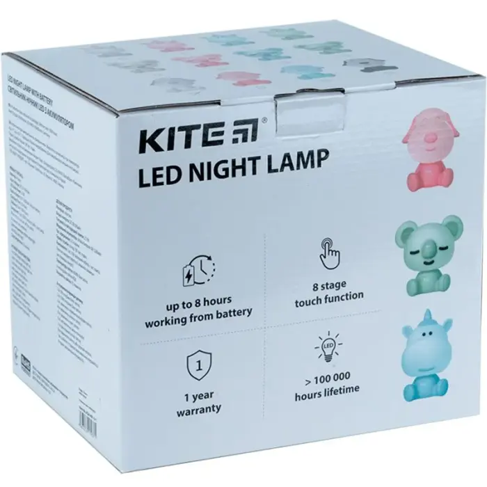 Світильник-нічник LED з акумулятором Koala, рожевий