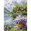 Картина по номерах "Бузковий кошик" 30х40 см
