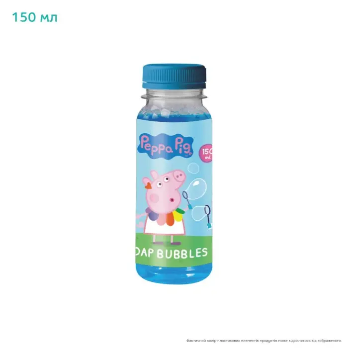 Набор мыльных пузырей "Peppa Pig", 150 мл, миска, 3 рамки