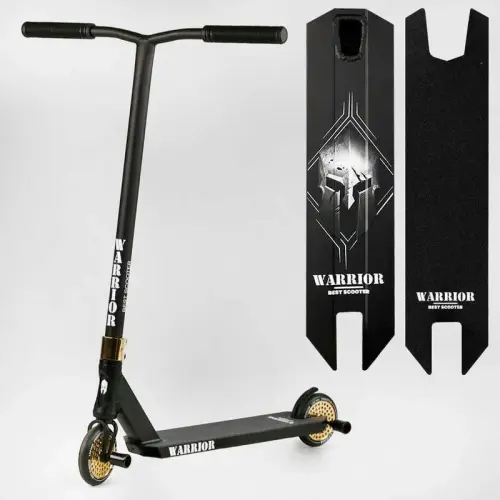 Самокат трюковий "Best Scooter" Warrior, HIC-система, ПЕГИ, алюмінієвий диск та дека, колеса PU, d=120 мм, ширина керма 58 см