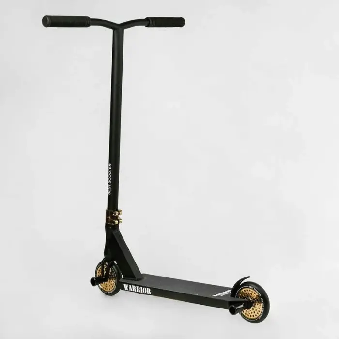 Самокат трюковый "Best Scooter" Warrior, HIC-система, ПЕГИ, алюминиевый диск и дека, колеса PU, d=120 мм, ширина руля 58 см
